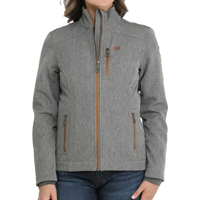 Women's Conceal Carry Charcoal Bonded Jacket