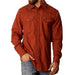 Men's Brick Red Button Shirt