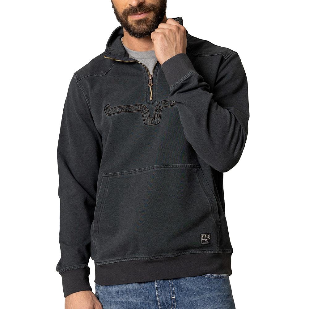 kim Kimes Ranch Men's Charcoal Rowell 1/4 Zip Pull Over