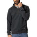 Men's Charcoal Rowell 1/4 Zip Pull Over