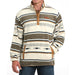 Men's Multi Stripe Cream Pullover