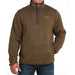 Men's Snap Khaki Pull Over