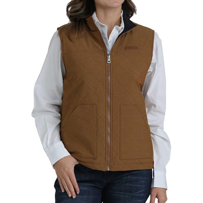 Women's Brown Reversible Vest