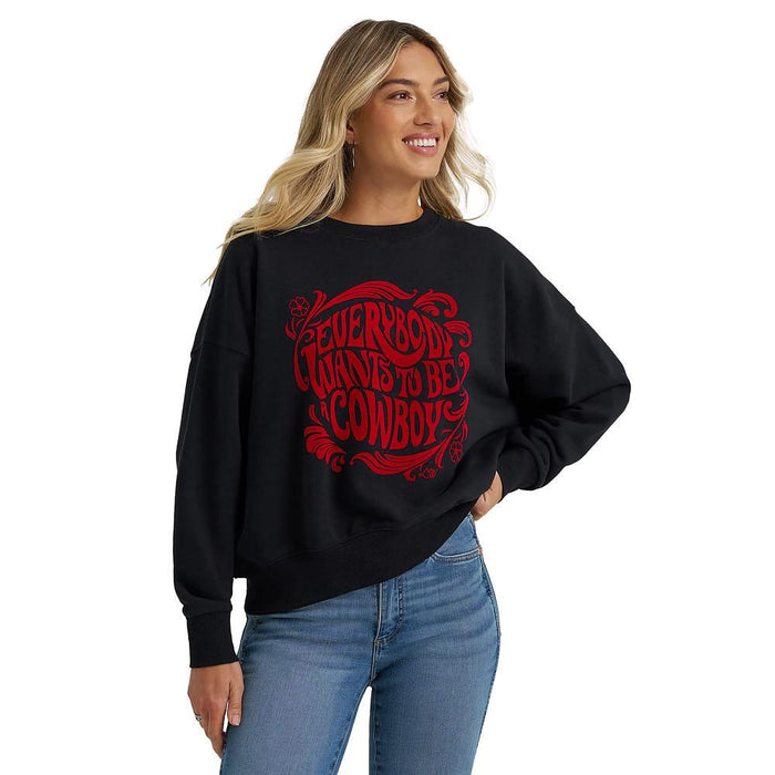Lainey Wilson Everybody Black Crew Neck