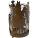 Rustic Cowboy Pillar Candle Holder