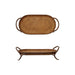 Decorative Metal Footed Tray