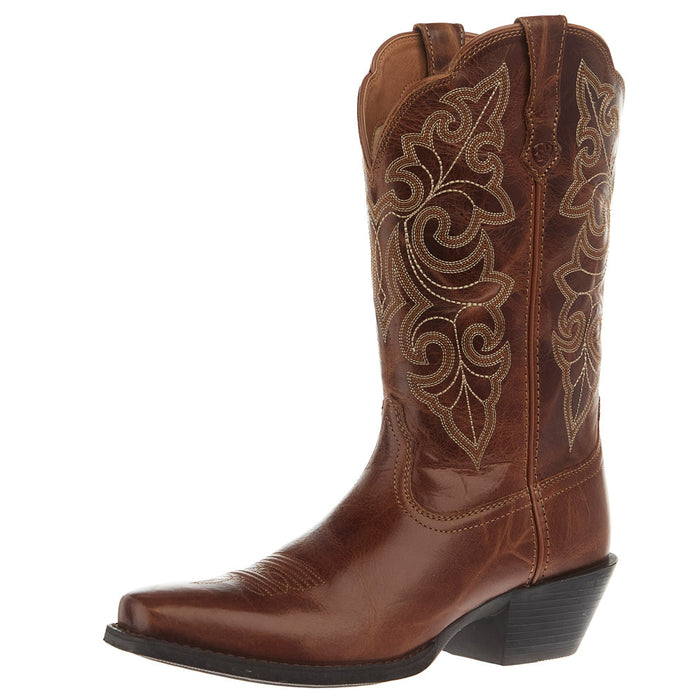 Women`s Round Up Russet Brown Vamp 11in Brown Top Boot