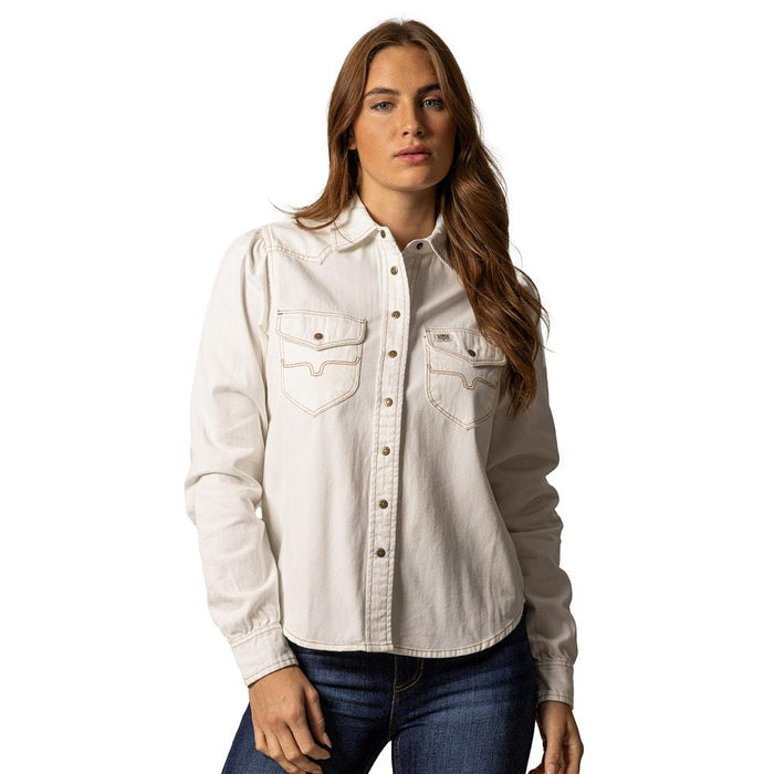 Pristine Jade Denim Top