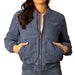 Women's Indigo Denim Marino Bomber