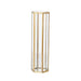 Large Glass Brass Hexagon Container with Mirror Bottom