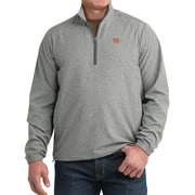 Men's Grey Windbreaker Pull Over