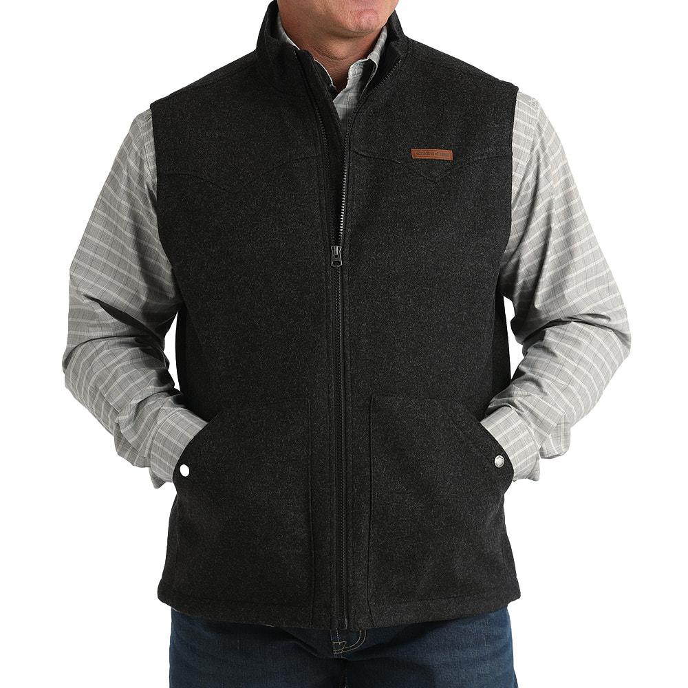 Cinch Men's Black Brushed Knit Vest