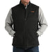 Men's Black Brushed Knit Vest