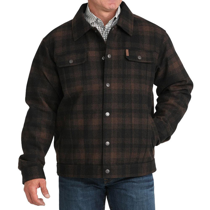 Men's Brown Twill Trucker Jacket