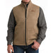 Men's Khaki Brushed Knit Vest