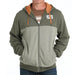 Men's Olive Full Zip Jacket