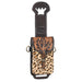 Leopard Leather Rear Cinch Bag