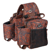 Tooled Leather Bottle Saddle Bag