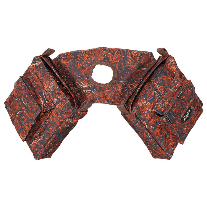 Tooled Leather Saddle Horn Bag