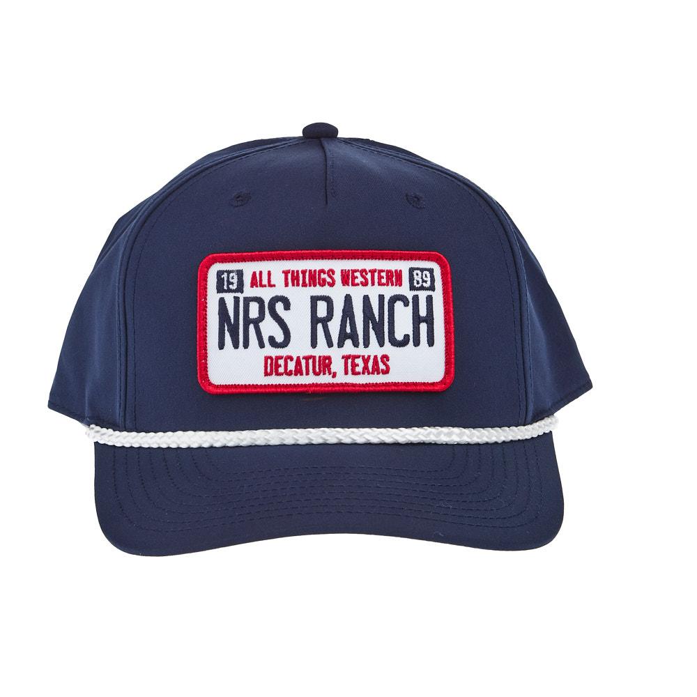 NRS Navy & White Rope License Plate Logo Cap
