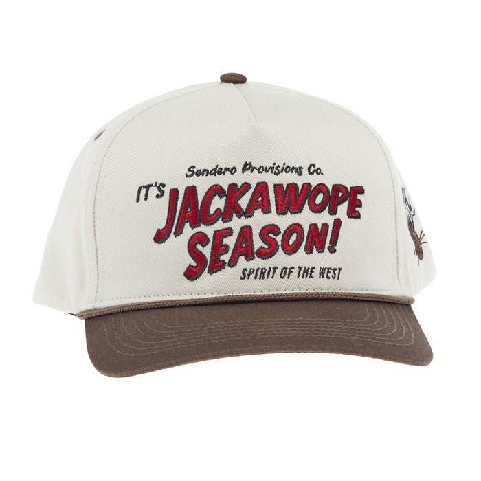 Men's Cream & Brown Jackawope Season Cap