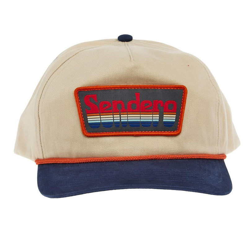 Men's Cream & Navy Retro Logo Cap
