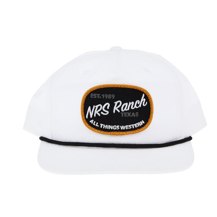 Men's Umpqua White & Black Rope Logo Cap