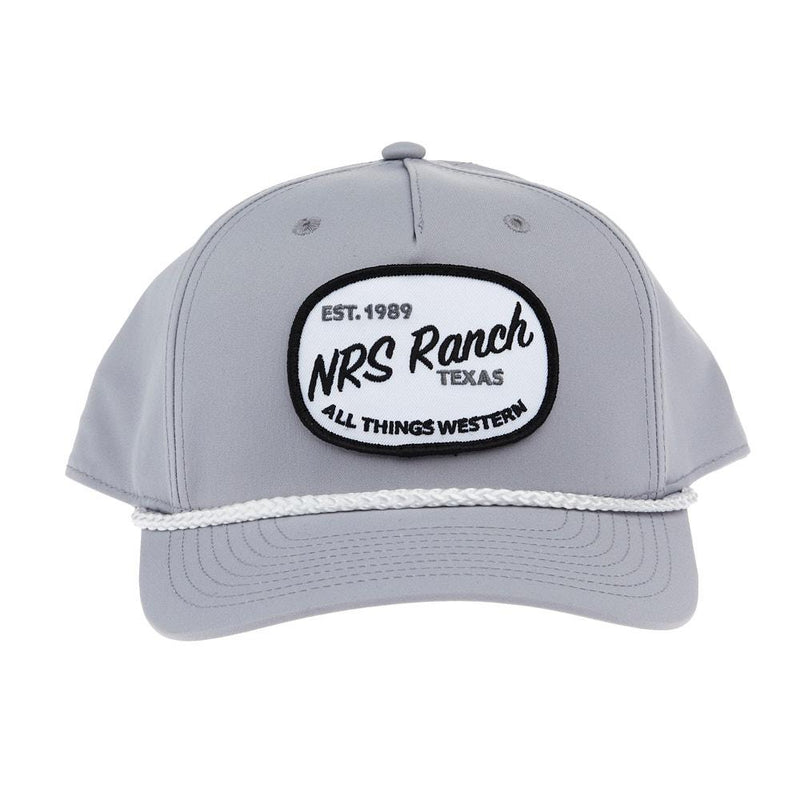 Men's Light Grey & White Logo Cap