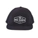 Men's Cannon Solid Black Logo Cap