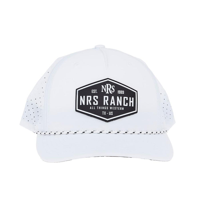 Men's Solid White Logo Cap