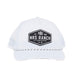 Men's Solid White Logo Cap