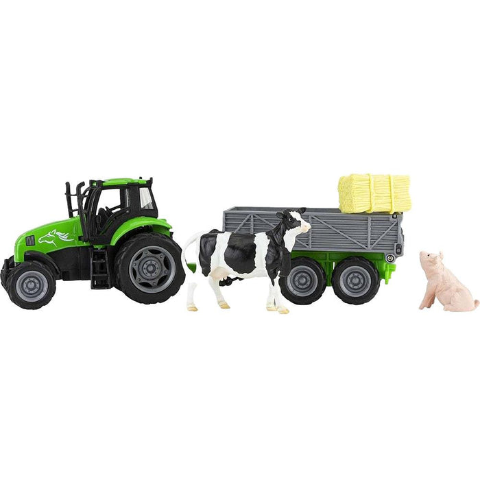Tractor and Tag-A-Long Wagon
