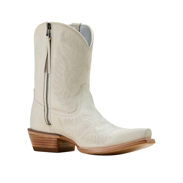 Women's Cate White Quartz X Toe Western Boot