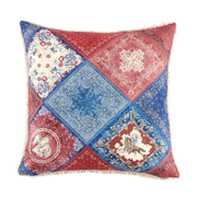Patchwork Bandana Teddy Backed Pillow
