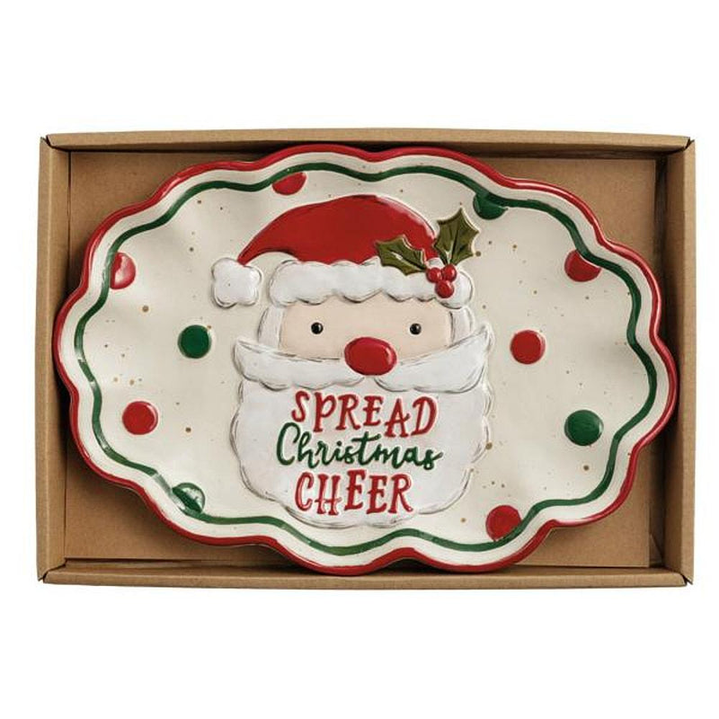 Santa Farm Christmas Sentiment Tray