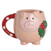 Farm Christmas Pig Mug
