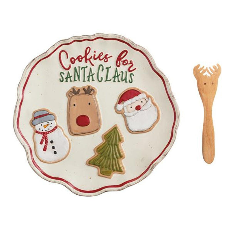 Christmas Cookie Plate Set