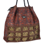 Tooled Leather Scratchless Hay Bag