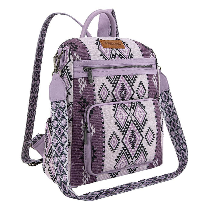 Aztec Print Light Purple Backpack