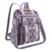 Aztec Print Light Purple Backpack