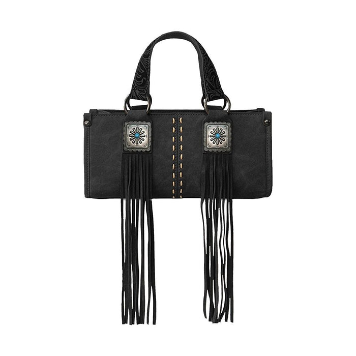 ern Fringe Concho Black Mini Bag