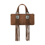 ern Fringe Concho Brown Mini Bag