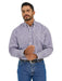 Men's Plaid George Strait Purple Shirt