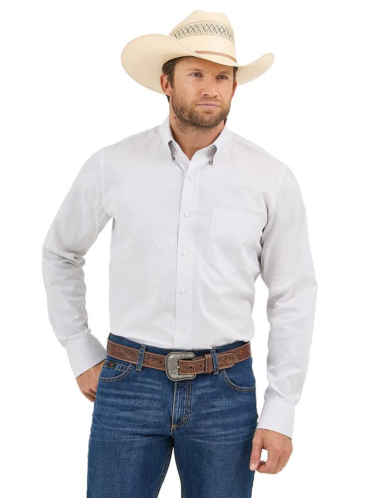 Wrangler® X Cody Johnson Long Sleeve Shirt - Classic Fit - Buttons - Charcoal - 112374476 main image 0