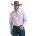 Men's Lilac Print Cody Johnson Button Shirt