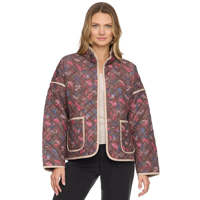 Women's Brown Floral Wynne Quilted Jacket