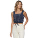 Emlyn Jacquard Cropped Top
