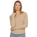 Women's Sand Cambria Embroidered Henley