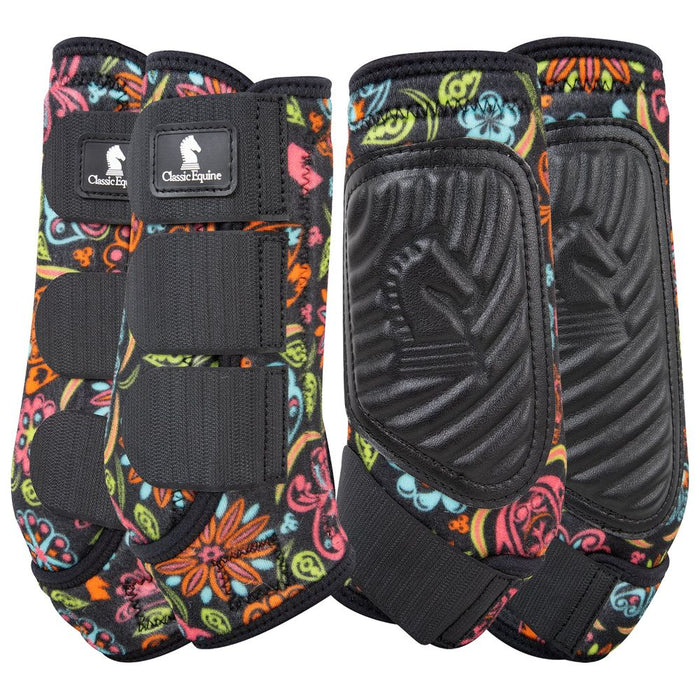 Neon Flower Fit Splint Boots 4 Pack