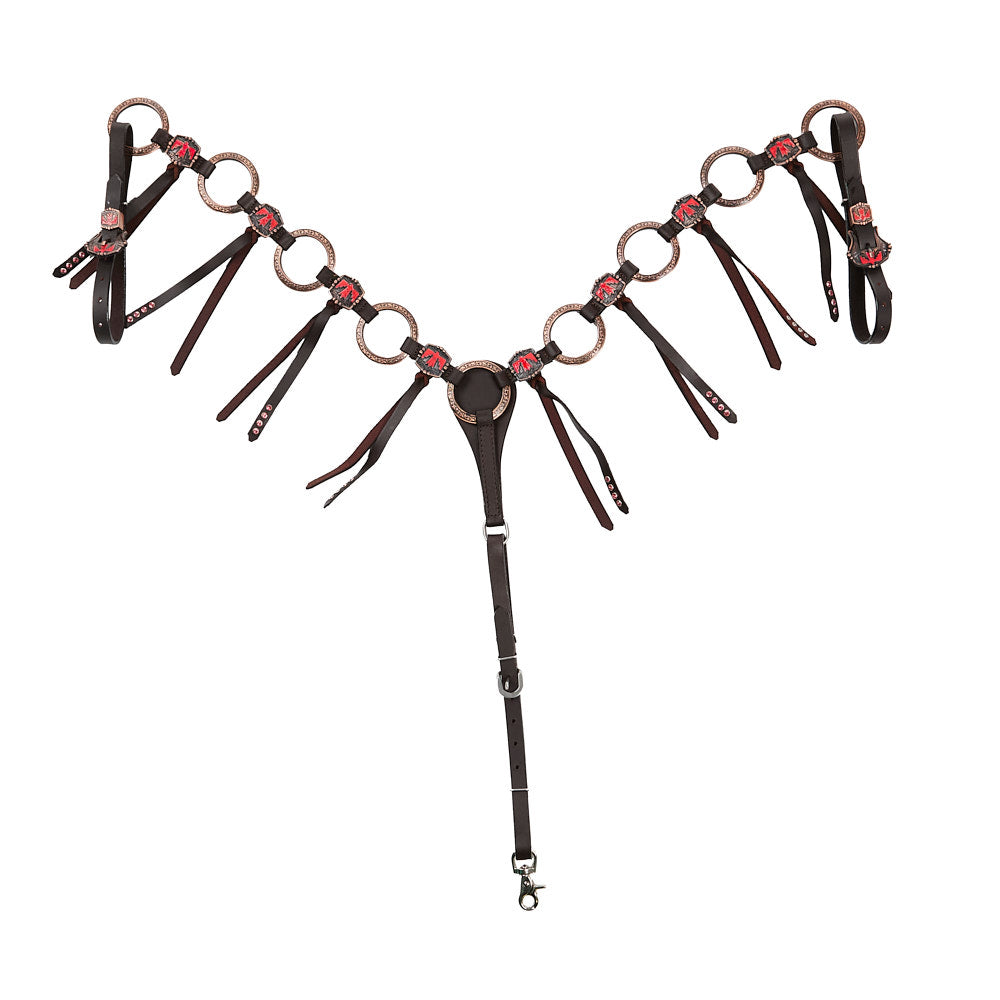 Cob Courbette - Col De Poitrine En Cuir élastique - Breastplate Anglais Foncé (occasion)